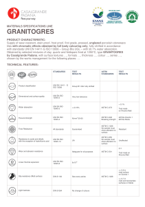 2 Materials specifications Granitogres G