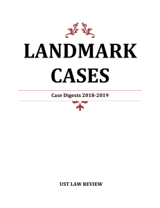 Landmark Cases in Law