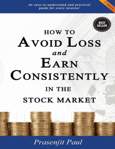 HOW TO AVOID LOSS AND EARN CONSISTENTLY IN THE STOCK MARKET