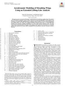 Aerodynamic Modeling of Morphing Wings Using an Extended Lifting-Line Analysis