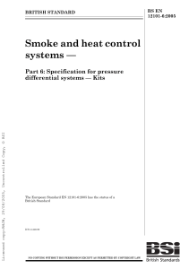 BS EN 12101-6-2005 Smoke and heat control systems