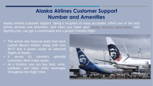 Alaska Airlines Customer Support Number and Amenities