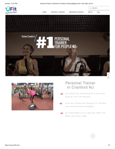 Personal Trainer Cranford NJ - 40 fit