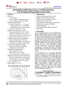 ADC12DJ3200 Datasheet: 12-bit RF-Sampling ADC Specs