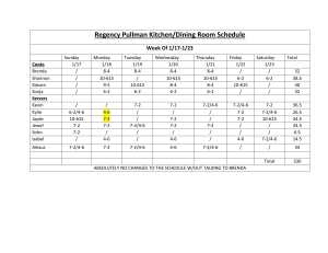 Regency Pullman schedule MASTER COPY