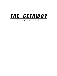 Williams 1992 The Getaway High Speed II English Manual with OCR