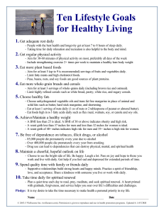 10 Healthy Lifestyle Goals WS  154445