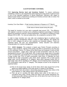 Inventory Control Report: ABC & VED Analysis