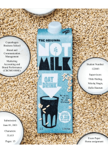 Oatly Brand Performance: Marketing & Accounting Exam Paper