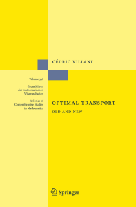 Optimal transport Old and New