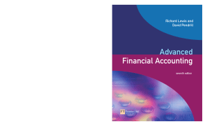 Advanced Financial Accounting Advanced F