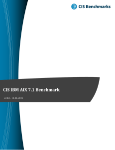 CIS IBM AIX 7.1 Benchmark v2.0.0