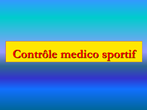 Contrôle medico sportif
