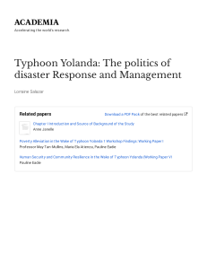 Salazar - The politics of disaster response and management-2