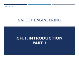 Ch 1-Introduction to Safety Engineering--Part 1