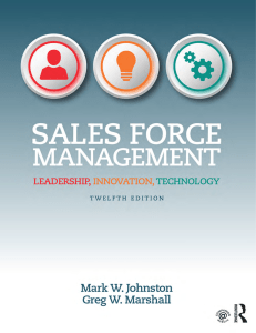 Sales Force Management  Leadership, Innovation, Technology 12th Edition ( PDFDrive )