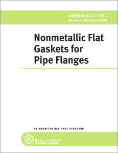 ASME - B 16.21-2011 - Nonmetallic flat gaskets for pipe flanges