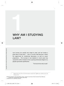 Ch 1  Why study Law