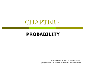 Probabilities Presentation