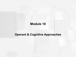 Operant & Cognitive Learning Approaches: Psychology Presentation