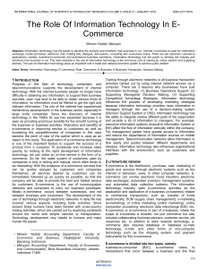 The-Role-Of-Information-Technology-In-E-commerce