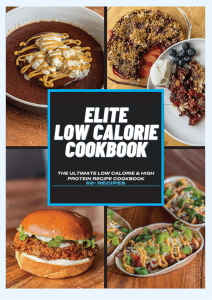Elite Low Calorie CookBook