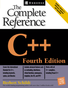 C++ Complete Reference, Fourth Edition Textbook