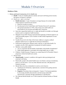 MODULE 5 OVERVIEW