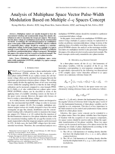 Analysis of Multiphase Space Vector Pulse-Width