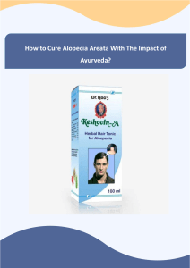 How to Cure Alopecia Areata With The Impact of Ayurveda