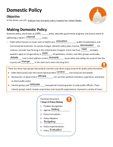 6.1 Domestic Policy Edmentum 
