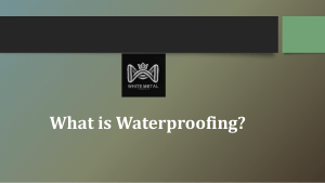 What is Waterproofing