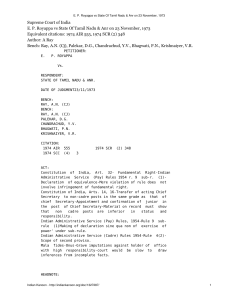 E P Royappa vs State Of Tamil Nadu Anr on 23 November 1973