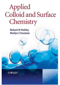 Applied Colloid and Surface Chemistry (Richard Pashley, Marilyn Karaman)