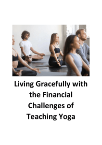 Living Gracefully with the Financial Challenges of Teaching Yoga