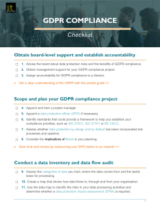 GDPR Checklist PDF