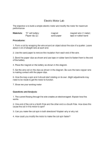 simple motor lab report