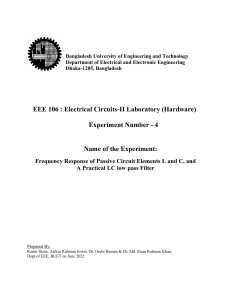 EEE 106(H) Experiment 4