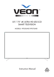 VPS55UHD VPS75UHD Veon 75 inch and 55 inch android manual