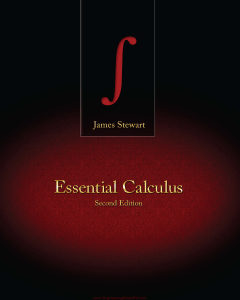 Essential Calculus Second Edition By James Stewart
