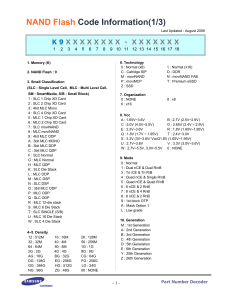 Samsung NAND Code decoder