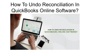 How To Undo Reconciliation In QuickBooks Online Software?