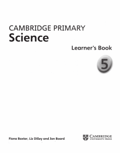 SCIENCE 5 LEARNERS BOOK cambridge