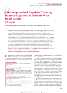 Kua et al. 2019 - Can Computerized Cognitive Training Improve Cognition in Patients with Heart Failure - A Review 