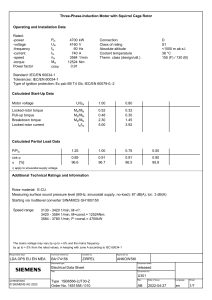SE-012 Motor Data Sheet