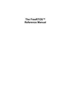 FreeRTOS Reference Manual V10.0.0