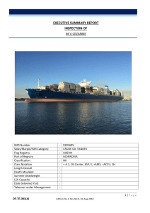 Vessel Inspection Report - Contship Template Ver X