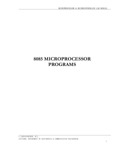 microprocessor lab