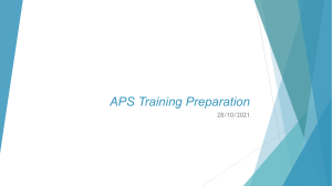APS Training Preparation