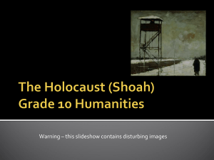 1. Timeline of the Holocaust